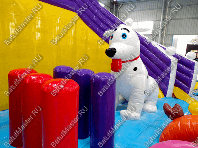 Надувной батут "Детский мегапарк" 18*18*8 м