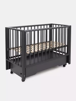 Кроватка детская Rant Bergen Plus Moon Grey универсальный маятник, автостенка, ящик, колеса