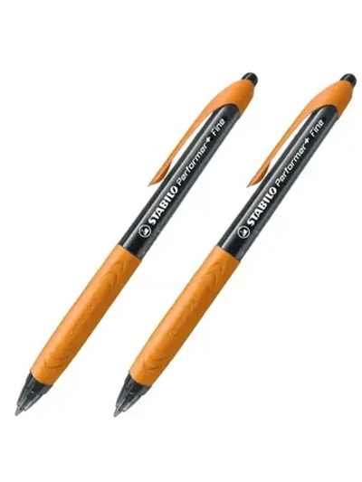 Ручка шариковая "PERFORMER", F, черная, корп.оранжевый, 2 шт