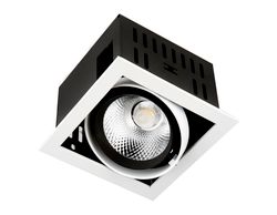 Ambrella Карданный встраиваемый светодиодный светильник Office Tech T811 BK/CH 12W 4200K