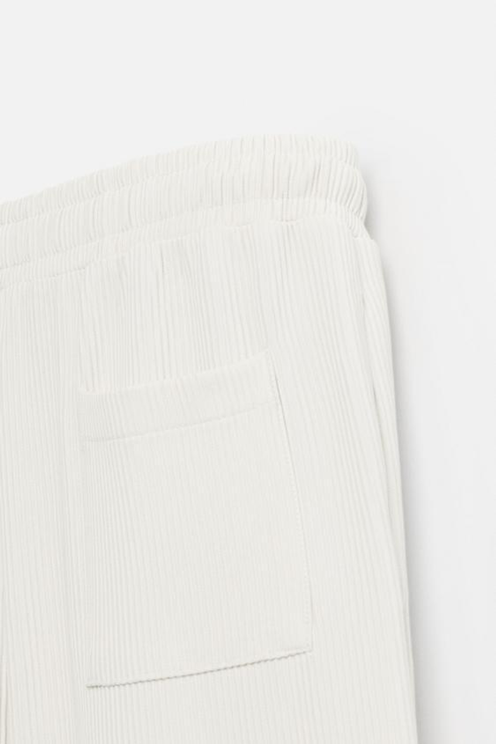 ZARA БРЮКИ-ДЖОГГЕРЫ С ВЕРТИКАЛЬНОЙ ТЕКСТУРОЙ, ЦВЕТ ЛЬДА