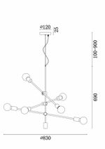 Подвесной светильник Freya FR5043PL-06BS