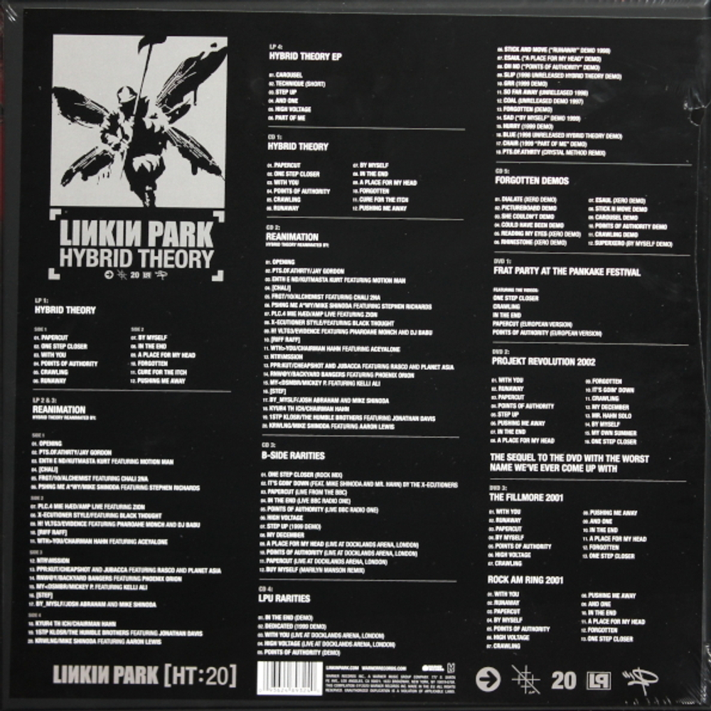 Linkin Park / Hybrid Theory (20th Anniversary Edition)(4LP+5CD+3DVD)