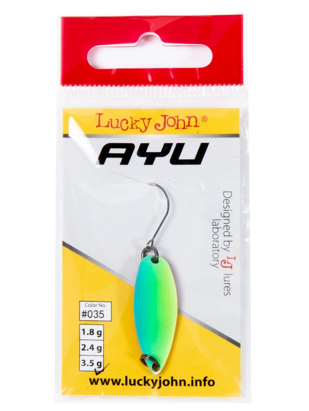 Блесна колеблющаяся Lucky John TR AYU длина 29мм/2.4г 006