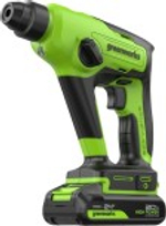 Перфоратор аккумуляторный GREENWORKS GD24SDS1 24V, АКБ 2Ач и ЗУ 3803107CUA