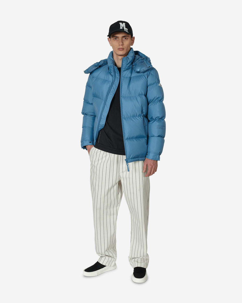 Moncler Genius Пуховик Frgmt Acanthus Синий