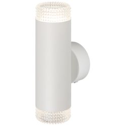 Светильник настенный ЭРА WL50 WH/TR 2*GU10 2*12Вт IP20 белый, прозрачный