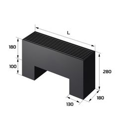 Конвектор напольный Royal Thermo STEP-180/180/700-3-N-BL-LG-BL