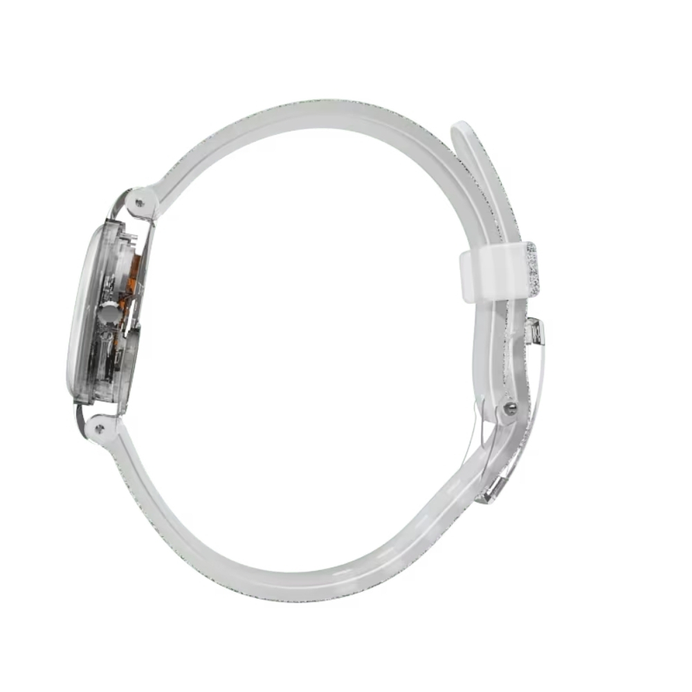 SILVER GLISTAR TOO Водонепроницаемый (waterproof) 3 бар Диаметр 25,00 мм Механизм: кварцевый - SWATCH