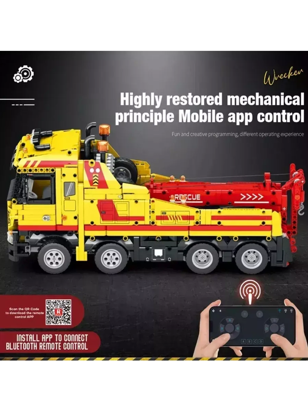 Конструктор Эвакуатор на радиоуправлении 1910 деталей