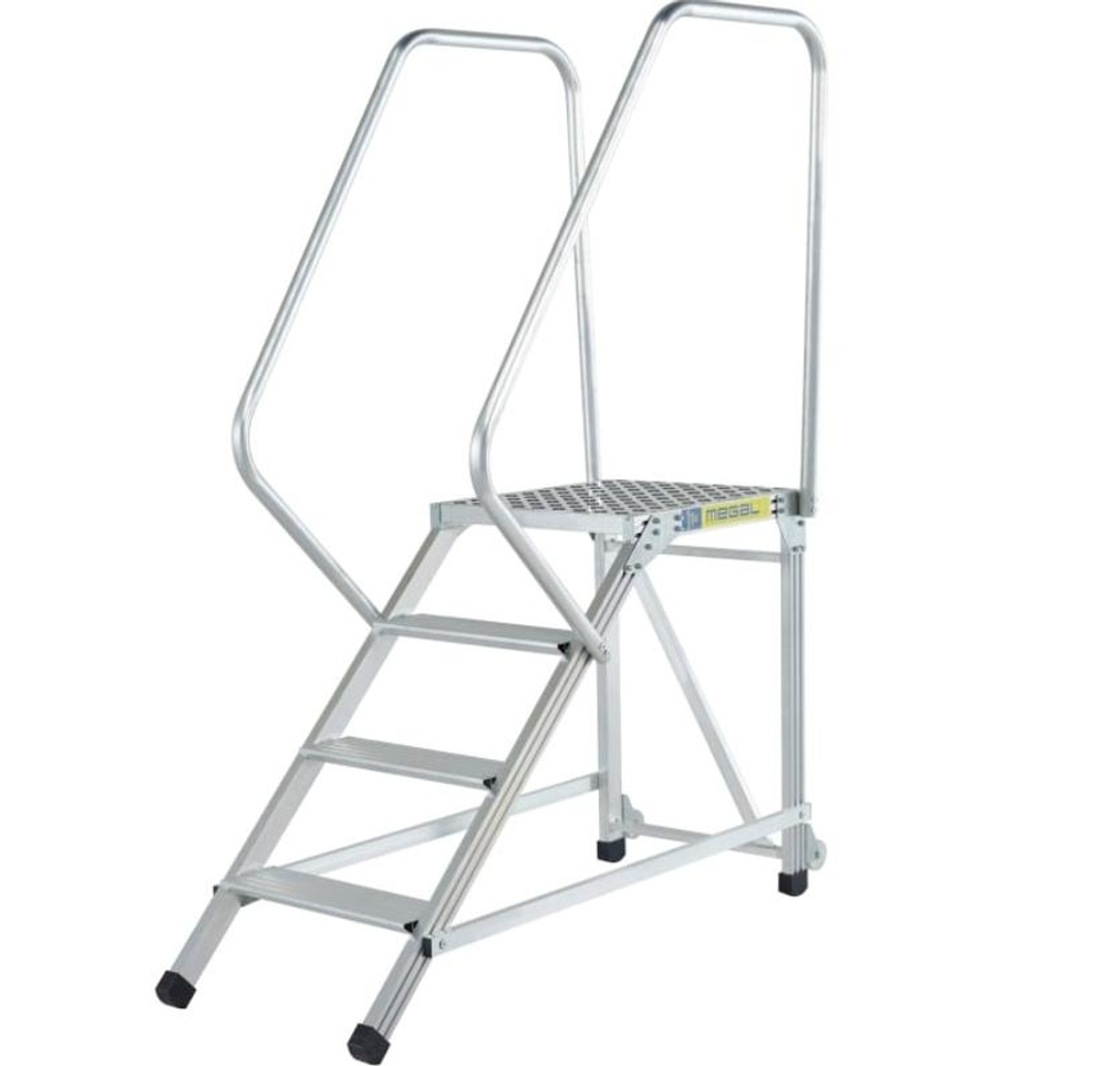 Лестница подмости MEGAL ЛП-0,8 с двумя поручнями