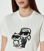 Футболка IKON SKETCH DUO Karl Lagerfeld - экрю(A1W17129)