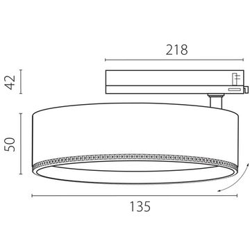 Светильник для трековой системы LED с управлением TRIAC 35W 4000K A5746TRIAC белый Alta Pro Lightstar