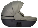 Детская коляска Indigo Mio S 3 в 1 с автокреслом Avionaut Cosmo Grey 05 т.серая кожа+зеленый