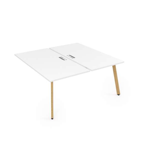 10БДК.269 Стол системы Бенч, сдвоенный, на 2 рабочих места - конечный (1400*1235*750)