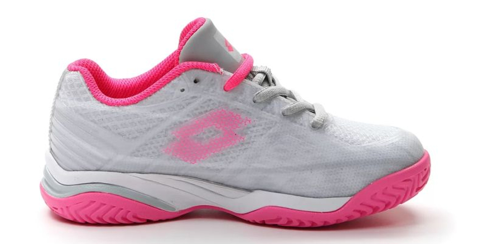Детские теннисные кроссовки Lotto Mirage 300 All Round Junior - vapor gray/vivid fuchia/cool gray