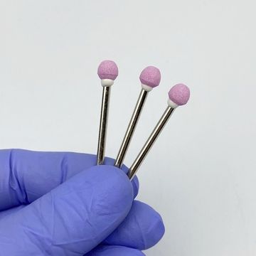 Корундовая фреза, шар розовый