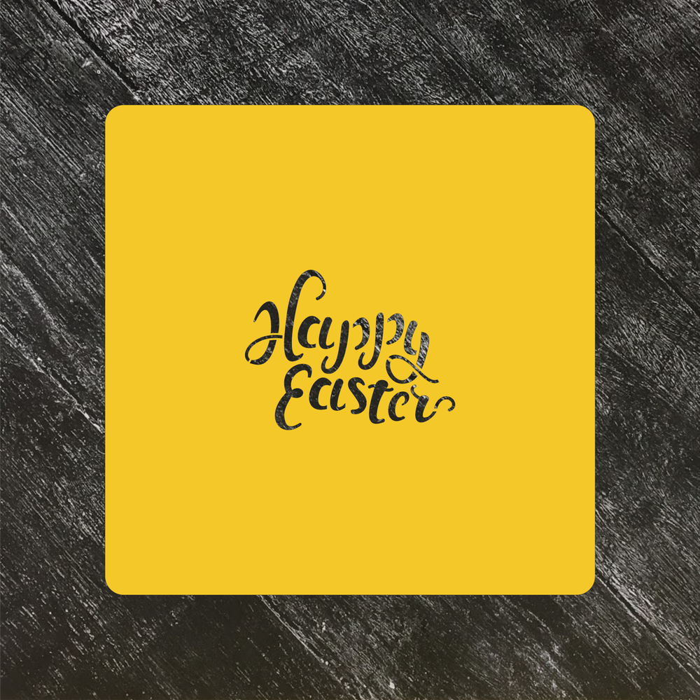 Трафарет Пасхальный №14 Счастливой Пасхи