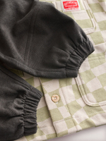 Рубашка и джоггеры в комплекте для мальчика Next E60-679, Светло-салатовый, Темно-серый