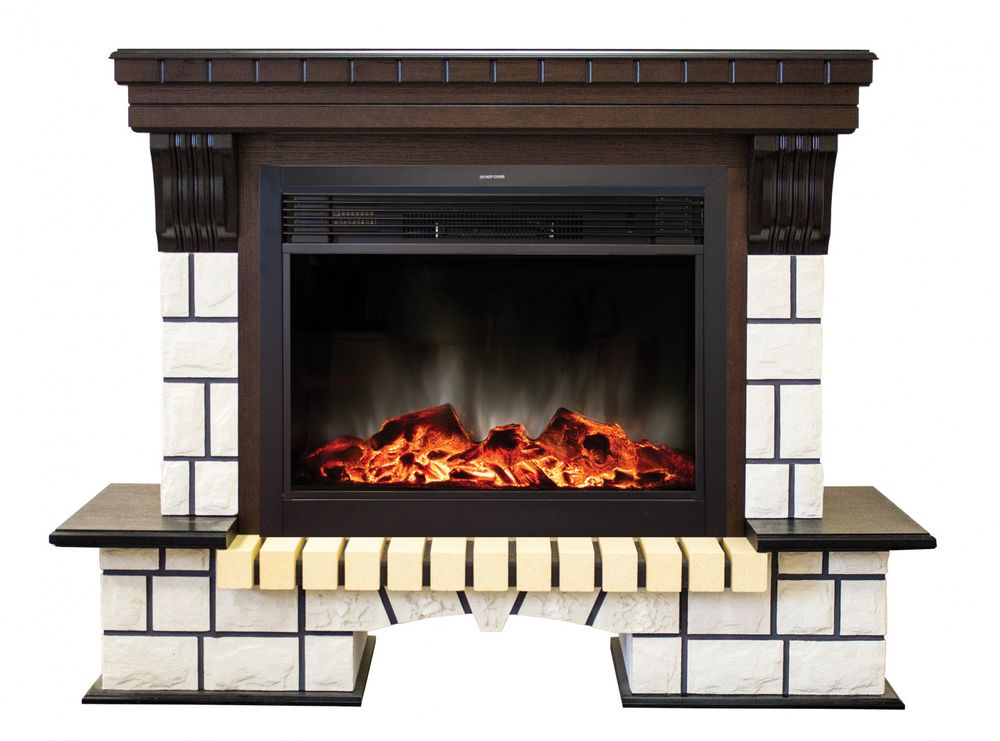 Электрокамин RealFlame Stone 26 AO античный дуб c Moonblaze