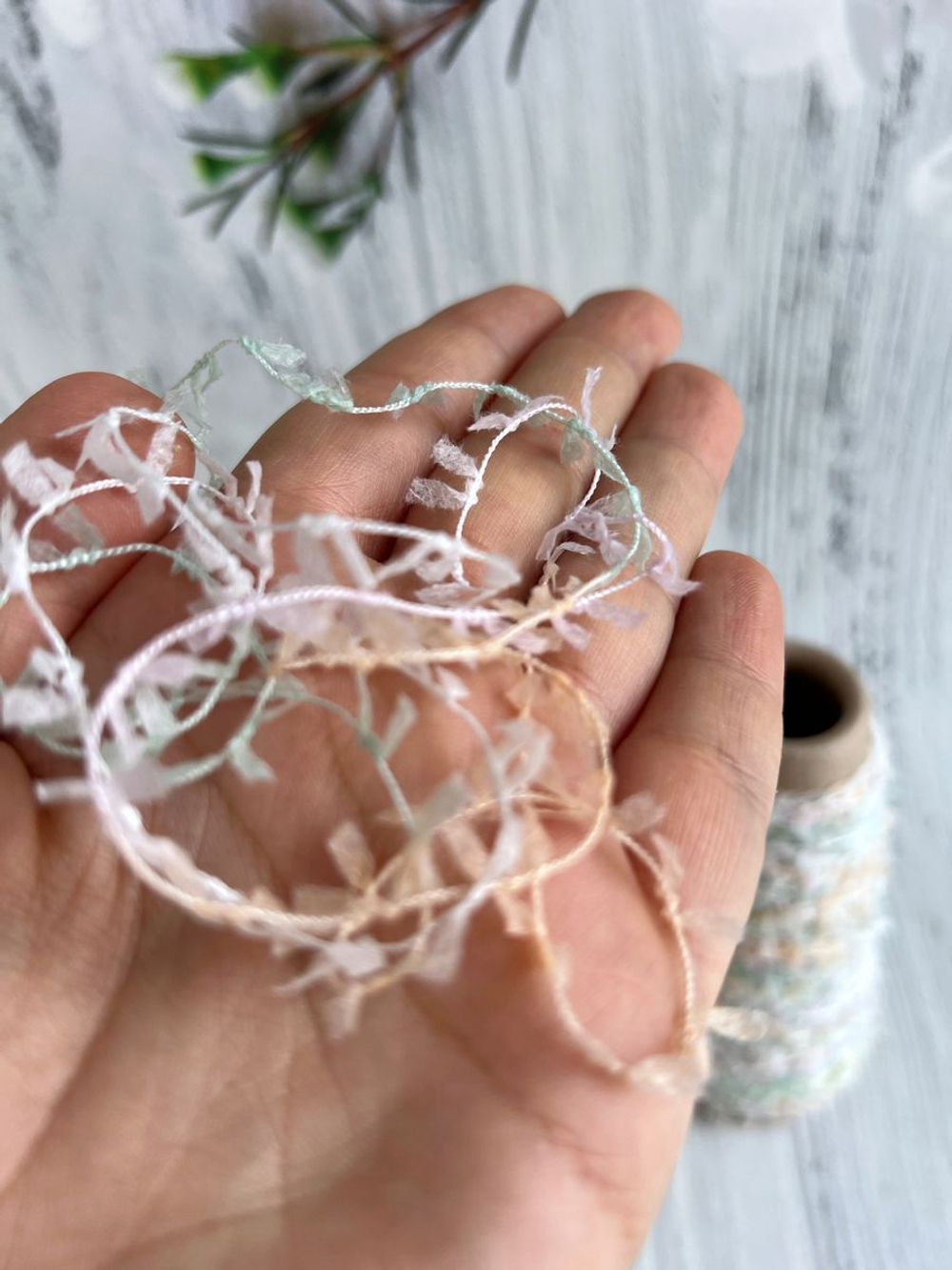 пряжа для вязания травка пушистая реснички