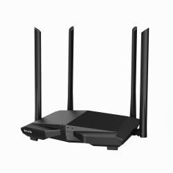 Маршрутизатор TENDA AC6 Wi-Fi маршрутизатор двухдиапазонный стандарта AC1200, 4 внешние антенны 6dBi, 1-port 10 / 100Mbps WAN, 3-ports 10 / 100Mbps LAN