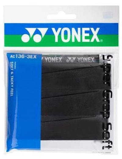 Теннисные намотки Yonex Super Grap Soft 3P - black