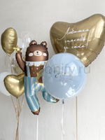 Набор шаров "Мишка в полосатых штанишках", дизайн №6