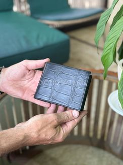 Бифолд кошелек из кожи крокодила WA-200