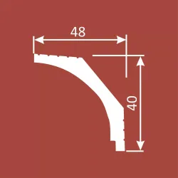 Карниз Ecopolymer, 40x48 мм