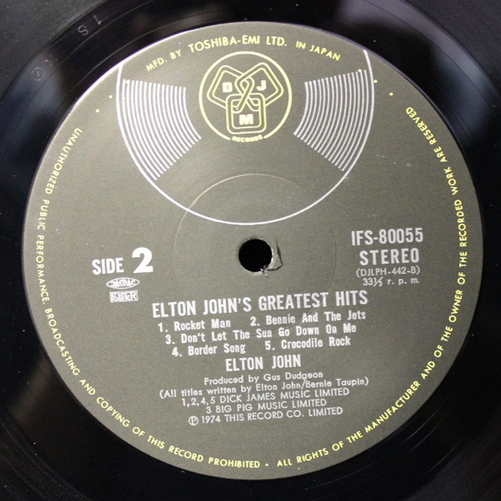 Elton John / Greatest Hits (LP)