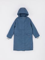 Парка демисезонная "Деним" удлиненная