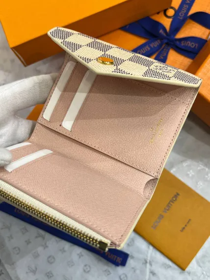 Кошелек Louis Vuitton Victorine канва Damier Azur светло-серый