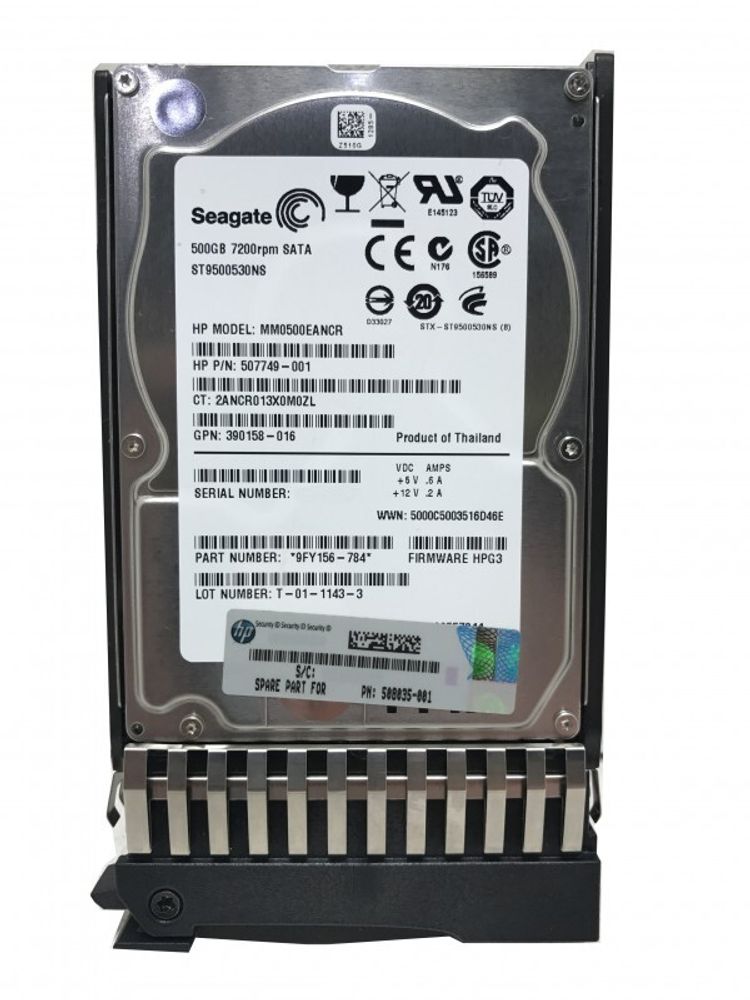 Жесткий диск HP 500GB, 3G, SATA, 7.2K RPM, SFF, 2.5&quot; MM0500EANCR