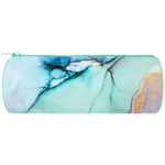 Пенал-тубус BRAUBERG с эффектом Soft Touch мягкий "Mint marble" 22х8 см (2 штуки в упаковке)