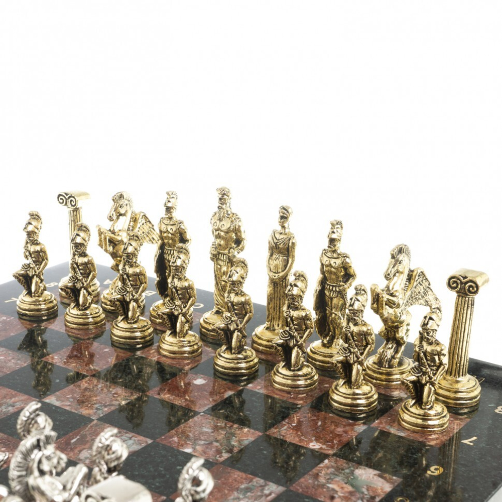 Шахматы "Восточные" доска 40х40 см креноид змеевик G 122628