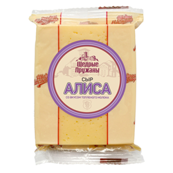 Сыр Алиса 50% Щедрые Пружаны 200 гр