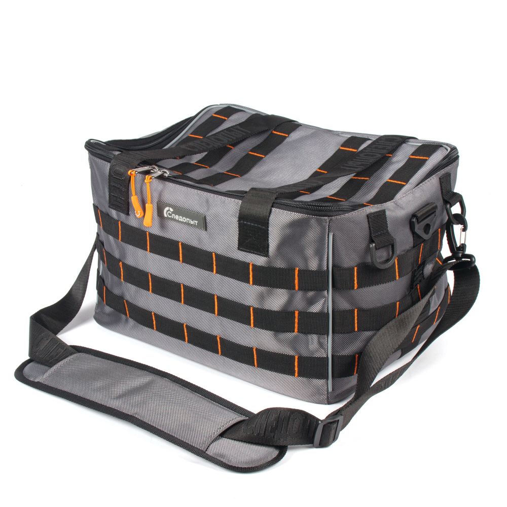 Сумка рыболовная &quot;СЛЕДОПЫТ&quot; Base Lure Bag XL, 38х26х25 см, цв. серый, без коробок/5/