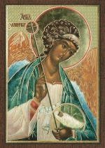 Икона "Ангел-Хранитель" 6х9 на МДФ-6