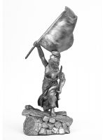 Оловянная миниатюра Свобода на баррикадах