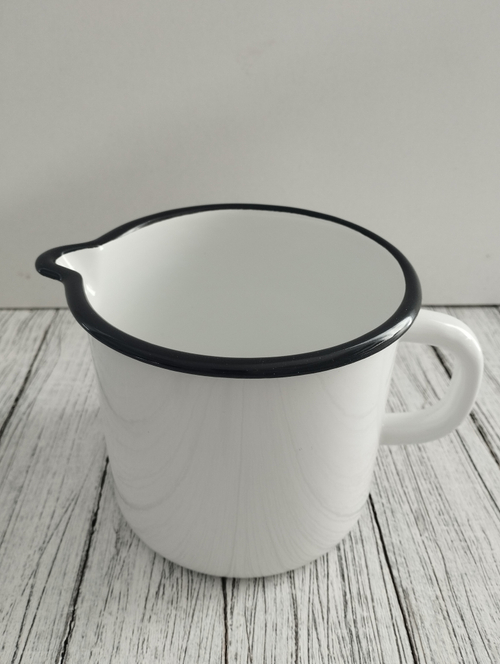 Кружка 1л с носиком б/крыш белая 40104-072