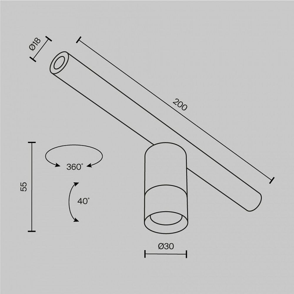 Модульный светильник Maytoni Focus LED C103CL-5W3-6K-BS