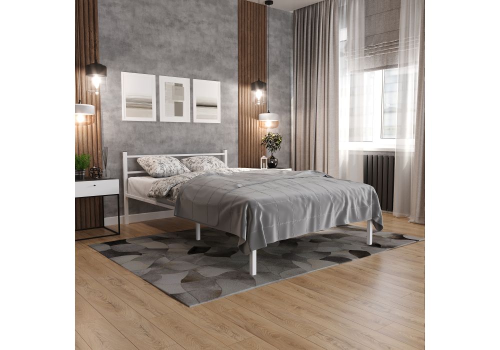 Полутораспальная кровать Фади 120х200 белая