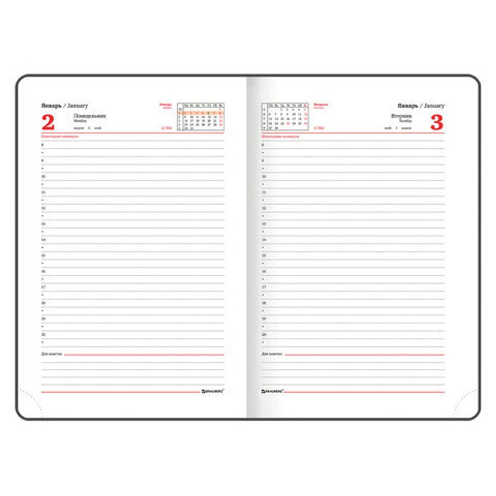 Ежедневник датированный 2023 А5 138x213 мм BRAUBERG "Select", балакрон, розовый, 114061