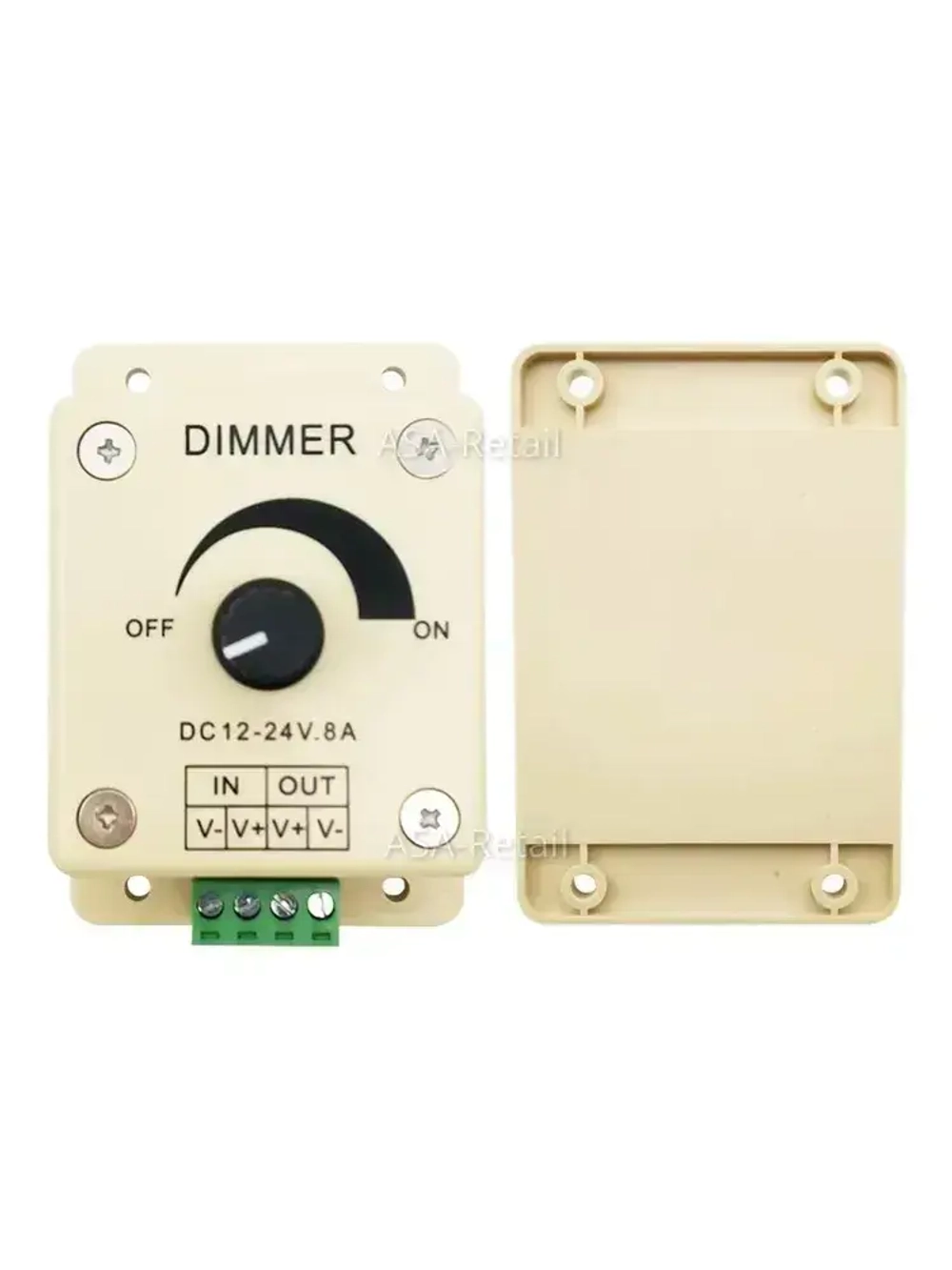 Регулятор яркости для светодиодных лент, ламп, диммер 12В / 24В 8А