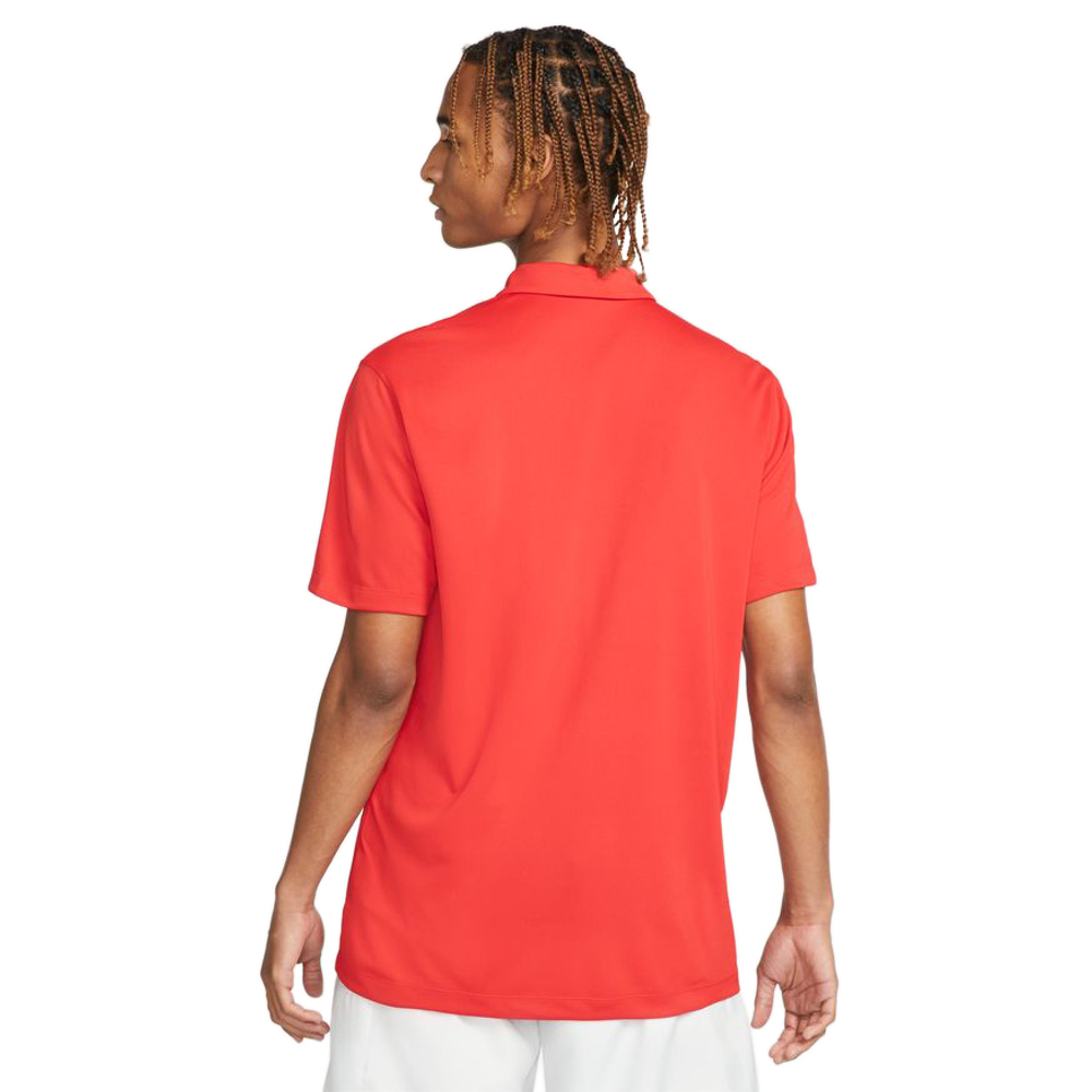 Теннисное поло Nike Men's Court Dri-Fit Solid Polo - uniwersity red/white