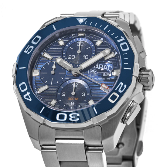 Tag Heuer CAY211B.BA0927 мужской механический хронограф TAG HEUER AQUARACER циферблат