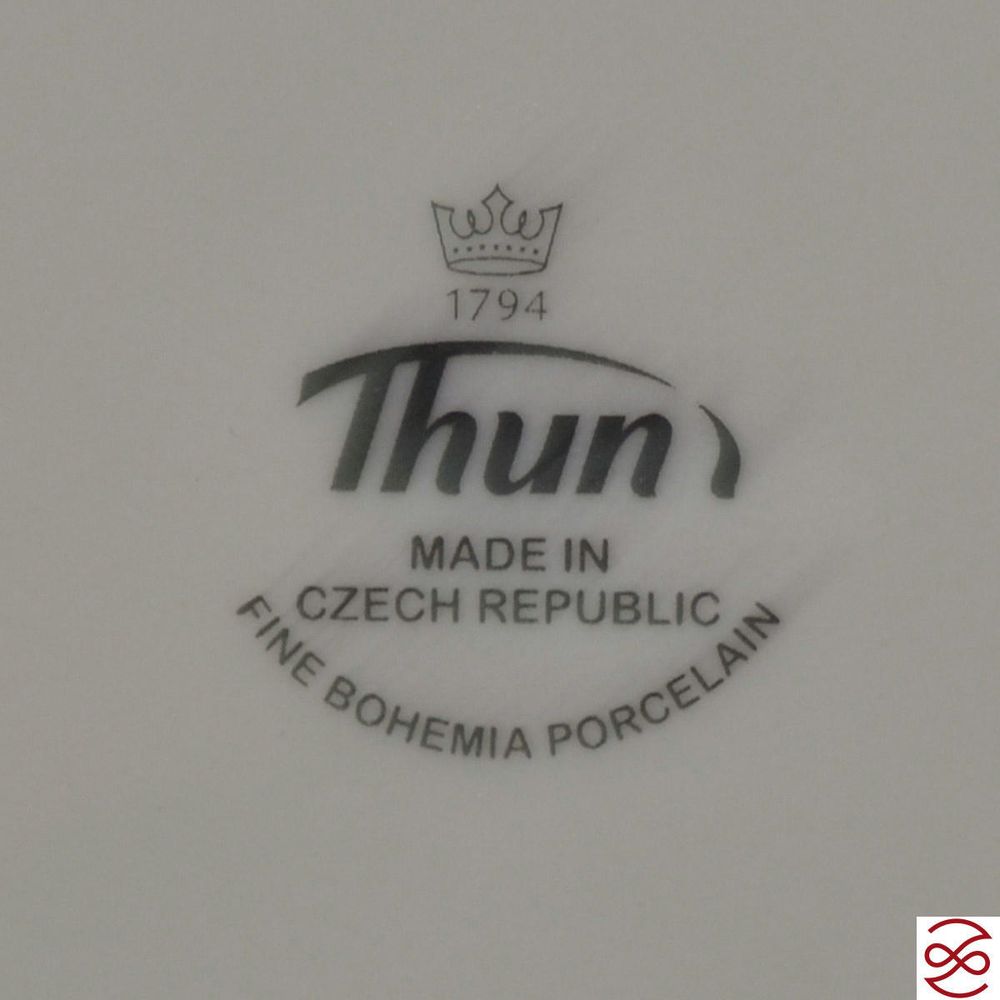 Набор салатников Thun Мария Луиза золотая лента Ivory 19 см(6 шт)