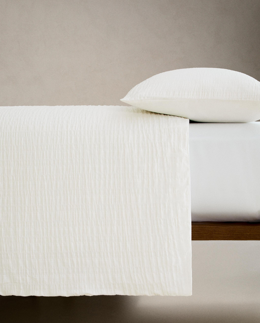 Пододеяльник Zara Home, хлопок 95%, вискоза 5%, однотонный, 6193/088