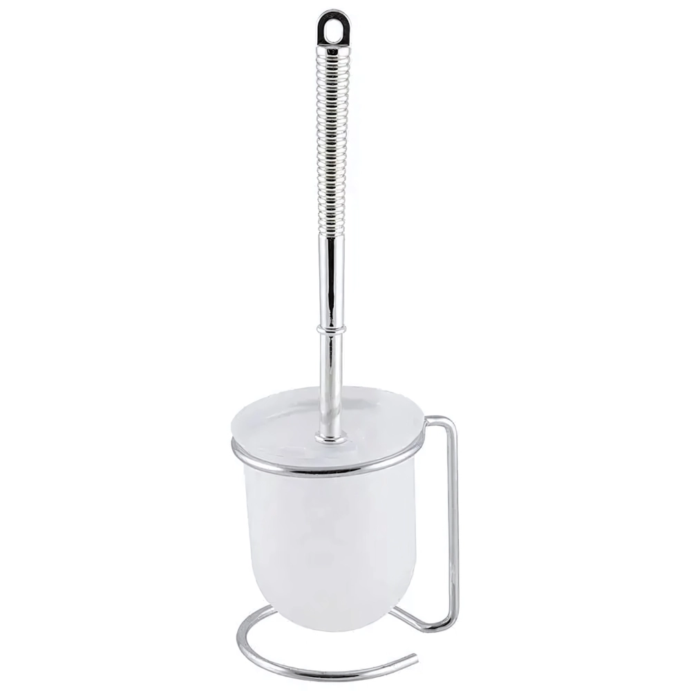 Туалетная щетка B1074 (хром.металл, пластик, на подставке)